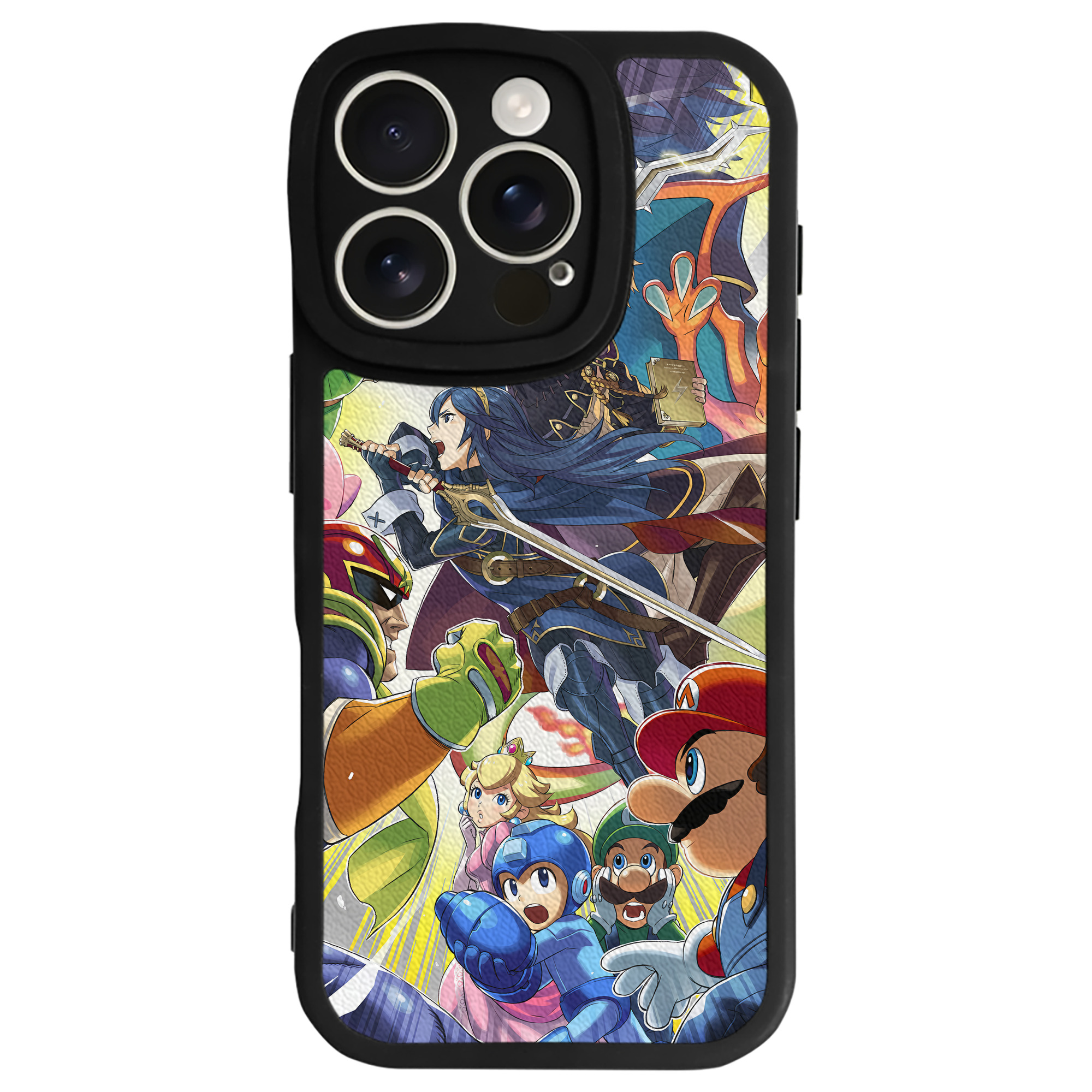 （画像用） ポケットモンスター Pokémon 【iPhone 16シリーズ対応】シリコンスマホケース（レザー調） 材質：シリコン